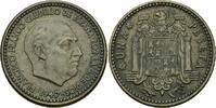 Spanien 1 Peseta Spanien Francisco Franco 1936-1975 1 Peseta 1947 *(52) 1952 España Spain KM# 775 -