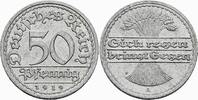 Weimarer Republik 50 Pfennig Weimarer Republik Deutsches Reich 50 Pfennig 1919 A Berlin Ähren Alu Jaeger 301 -