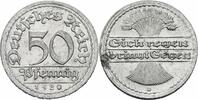 Weimarer Republik 50 Pfennig Weimarer Republik Deutsches Reich 50 Pfennig 1920 D München Ähren Alu Jaeger 301 -