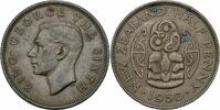 Neuseeland Half Penny Neuseeland George VI. ½ Penny 1950 Half Penny Hei Tiki Maori New Zealand KM # 20 -