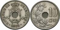 Belgien Belgie Belgique Belgium 10 Centimes Belgien Leopold II. 10 Centimes 1904 Krone Monogramm BELGIQUE Belgium KM # 52 -