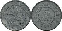 Belgien Belgie Belgique Belgium 5 Centimes Belgien Albert I 5 Centimes 1916 Deutsche Besatzung 1. Weltkrieg Belgium KM # 80 -