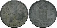 Belgien Belgie Belgique Belgium 1 Franc Belgien Leopold III 1 Franc 1942 Zink 2. WK BELGIE-BELGIQUE -