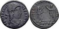 Römisches Kaiserreich Follis Constantius II Follis Thessalonica 347/8 VICTORIAE DD AVGGQ NN Victorien RIC 99 -