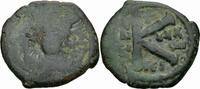 Byzanz Halbfollis Byzanz Justinianus I ½ Follis 20 Nummi Thessalonica 563/564 Helm Kreuz Sear 174 -