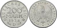 Weimarer Republik 200 Mark Weimarer Republik Deutsches Reich 200 Mark 1923 D München Adler Jaeger 304 -