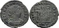 Römisches Kaiserreich Follis Constans Follis Rom 335-336 GLORIA EXERCITVS Soldaten Standarten RIC 367 - R2 -