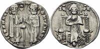 Groschen 1280-1289 Venedig Venedig Giovanni Dandolo Grosso Matapane Doge St. Markus Christus Italy Meyer 49 Sehr schön / vorzüglich