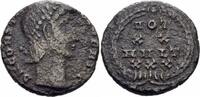 Römisches Kaiserreich Nummus Constantius II Follis Cyzicus 347-348 VOT XX MVLT XXX Lorbeerkranz Vota RIC 48 -