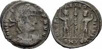 Römisches Kaiserreich Follis Constans Follis Thessalonica 337-340 GLORIA EXERCITVS Soldaten Standarte RIC 57 -