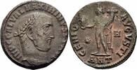 Römisches Kaiserreich Follis Maximinus II Daia Follis Antiochia 312 GENIO AVGVSTI Genius Sol Büste RIC 162 b -