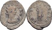 Römisches Kaiserreich  Gallienus Antoninian Rom 264-267 IOVIS STATOR Jupiter Zepter Blitz RIC 216 Schön