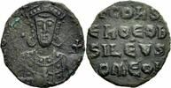 Follis 945-950 Byzanz Byzanz Constantinus VII Porphyrogenitus Follis Loros Akakia Globus Sear 1761 Sehr schön