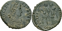 Rom Kaiserreich Centenionalis Arcadius Aes III Constantinopolis 395-401 VIRTVS EXERCITI Kaiser Victoria RIC 60