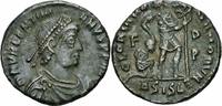 Rom Kaiserreich Centenionalis Valentinian II Centenionalis Siscia 375-378 GLORIA ROMANORVM Labarum RIC 21 c R