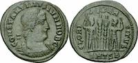 Rom Kaiserreich Follis Constantin II Follis Thessalonica 335-336 GLORIA EXERCITVS Soldaten RIC 199 /2