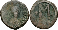 Byzanz Follis Byzanz Justinian I Follis 40 Nummi Constantinopolis 527-532 Stern Kreuz Sear 158