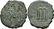 Byzanz Follis Byzanz Phocas Follis Antiochia Theoupolis 604/605 Leontia Kreuz Zepter Sear 671
