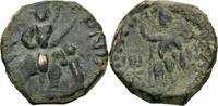 Kushan Reich Æ Tetradrachme Huvishka Kushan Æ Tetradrachme Elefant Mahut Shiva Oeso Dreizack Tamgha Göbl 855