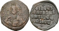 Byzanz Follis Byzanz Basil II & Constantin VIII Æ Follis Anonym Christus Kreuz Cross Sear 1813