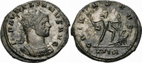 Rom Kaiserreich Antoninian Aurelianus Antoninian Rom 274/275 ORIENS AVG Sol Gefangener Ölzweig Bogen RIC 64