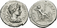 Rom Kaiserreich Denar Caracalla Denar Rom 199 PONT TR P II Securitas Altar Zepter Augustus RIC 29 - S