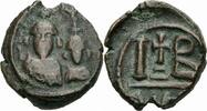 Byzanz 12 Nummi Byzanz Heraclius Æ 12 Nummi Alexandria Dodekanummion Constantinus Kreuz Sear 853