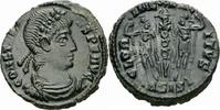 Rom Kaiserreich Follis Constantius II Follis Siscia 337-340 GLORIA EXERCITVS Christogramm RIC 101 / 4