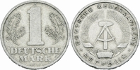 DDR 1 Deutsche Mark DDR Deutschland 1 Deutsche Mark 1956 A Berlin Aluminium AKS 702 Jaeger 1513