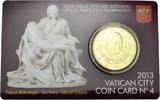 Vatikan 50 Eurocent Vatikan Vatican City Official Coin Card N° 4 2013 50 Eurocent R Rom BU UNC STGL