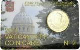 Vatikan 50 Eurocent Vatikan Vatican City Official Coin Card N° 2 2011 50 Eurocent R Rom BU UNC STGL