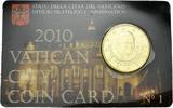 Vatikan 50 Eurocent Vatikan Vatican City Official Coin Card N° 1 2010 50 Eurocent R Rom BU UNC STGL