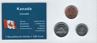 Kanada Münzblister Kanada Münzsatz Kursmünzen 1 5 10 Cents 2003/2008 Canada Münzblister Noppenfolie