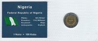 Nigeria Münzblister Nigeria Münzsatz Kursmünze One Naira 2006 Afrika Africa Münzblister Noppenfolie