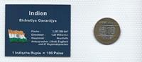 Indien Münzblister Indien Münzsatz Kursmünzen 10 Rupien Ten Rupees 2006 Münzblister Noppenfolie