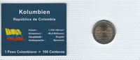 Kolumbien Münzblister Kolumbien Münzsatz Kursmünzen 500 Pesos 2006 Colombia Münzblister Noppenfolie