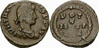 Römisches Kaiserreich Nummus Theodosius I Nummus Æs IV Cyzicus 378-383 VOT X MVLT XX Lorbeerkranz RIC 21 (c) -