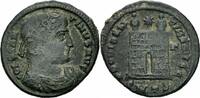 Römisches Kaiserreich Follis Constantinus I Follis Thessalonica 328 PROVIDENTIAE AVGG Lagertor RIC 169 / 3 R² -