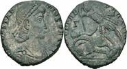 Römisches Kaiserreich Maiorina Constantius II Maiorina Nicomedia 351-55 FEL TEMP REPARATIO Reiter Soldat RIC 85 -