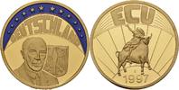 Deutschland Medaille EUROPE ECU SERIES GERMANY DEUTSCHLAND GILDED PROOF LIKE GILT MEDAL 1997 #ME223 -