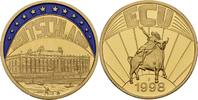 Deutschland Medaille EUROPE ECU SERIES GERMANY DEUTSCHLAND GILDED PROOF LIKE GILT MEDAL 1998 #ME224 -