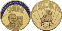 Deutschland Medaille EUROPE ECU SERIES FINLAND SUOMI GILDED PROOF LIKE GILT MEDAL 1997 #ME238 -