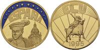 Deutschland Medaille EUROPE ECU SERIES SPAIN ESPAÑA GILDED PROOF LIKE GILT MEDAL 1995 #ME255 -