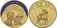 Deutschland Medaille EUROPE ECU SERIES GREAT BRITAIN GILDED PROOF LIKE GILT MEDAL 1999 #ME295 -