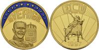 Deutschland Medaille EUROPE ECU SERIES SWEDEN SVERIGE GILDED PROOF LIKE GILT MEDAL 1997 #ME309 -