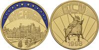 Deutschland Medaille EUROPE ECU SERIES SWEDEN SVERIGE GILDED PROOF LIKE GILT MEDAL 1998 #ME311 -
