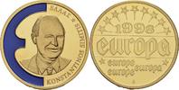 Deutschland Medaille EUROPE SERIES ΕΛΛΑΣ KONSTANTINOS SIMITIS '98 GILDED PROOF LIKE GILT MEDAL #ME323 -