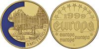 Deutschland Medaille EUROPE SERIES AMSTERDAM NETHERLANDS 1999 GILDED PROOF LIKE GILT MEDAL #ME317 -