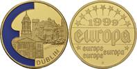 Deutschland Medaille EUROPE SERIES DUBLIN ÉIRE IRELAND 1999 GILDED PROOF LIKE GILT MEDAL #ME306 -