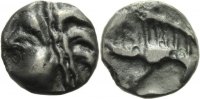 Kelten Potin Kelten Leuci Gallien Potin Tete d'Indien Locken Eber Mittelgallien Castellin 581